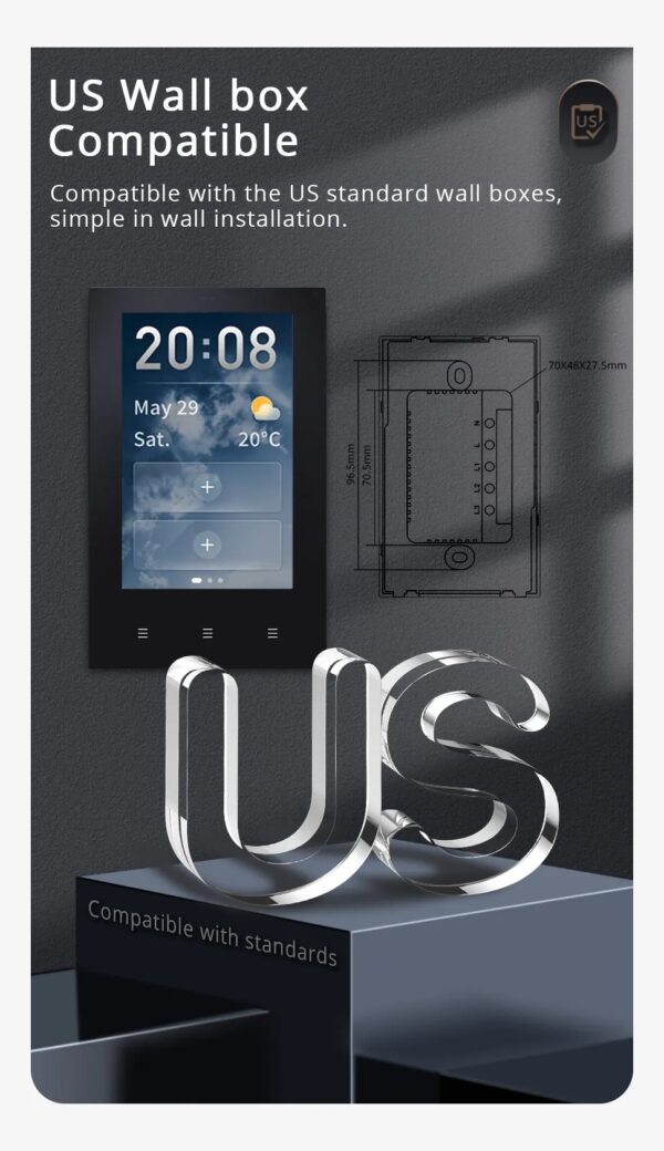 Panel de control inteligente 4" (US Type) - Imagen 4