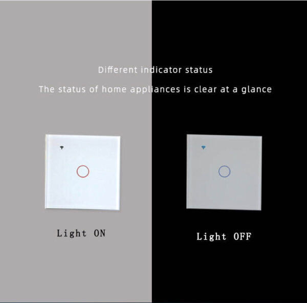 Plaqueta con interruptor de luz táctil Wifi - Imagen 5